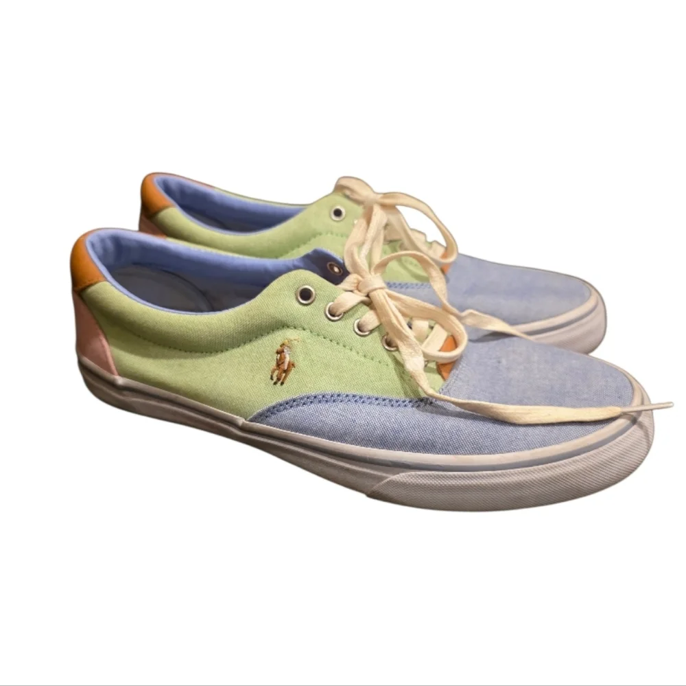 POLO RALPH LAUREN Thornton III Color Block Sneakers -‎ Size 8 1/2